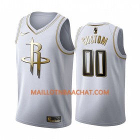Maillot NBA Houston Rockets Personnalisable Nike 2019-20 Blanc Golden Edition Swingman - Homme